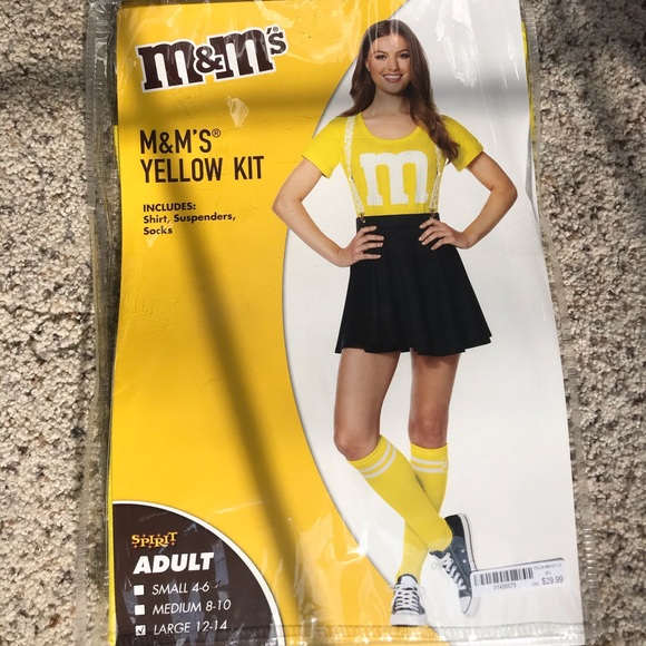 Spirit Other - Yellow M&M’s halloween costume from Spirit